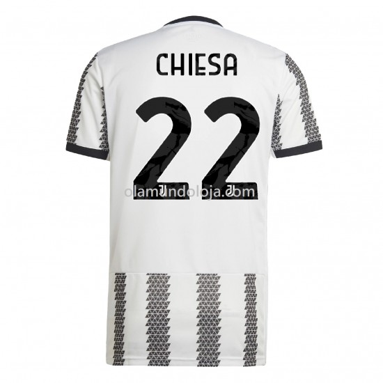 Camisola Juventus Chiesa 22 Equipamento Primeiro 2022-2023 Manga Corta